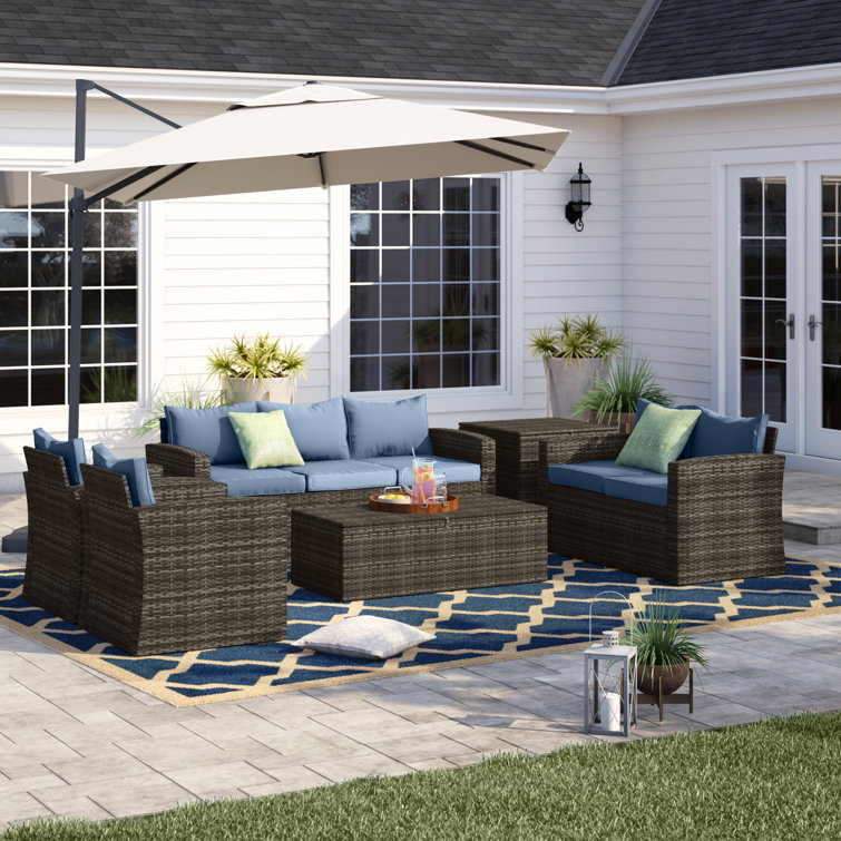 Sol 72 Outdoor™ Arlington Wicker/Rattan 7 Person Seating Group with